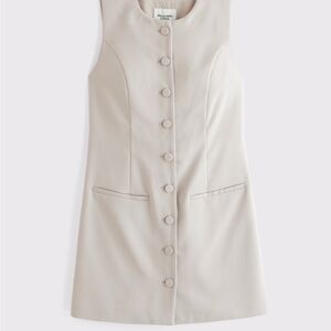 Abercrombie & Fitch Mara Vest Mini Dress in Ash